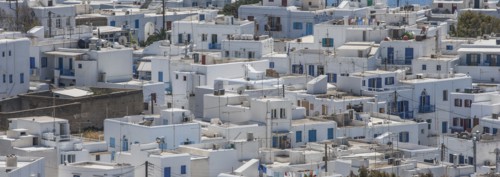 Cityscape in Mykonos, Greece
