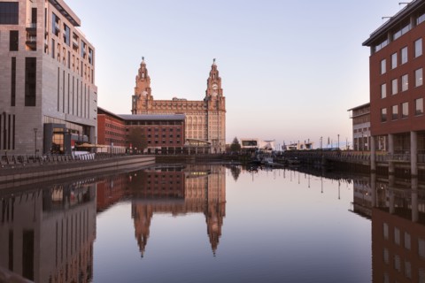 Royal Liver Building in Liverpool, England