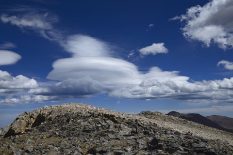Clouds above Square Top Mountain in Colorado