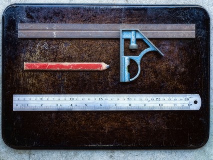Rulers and pencil