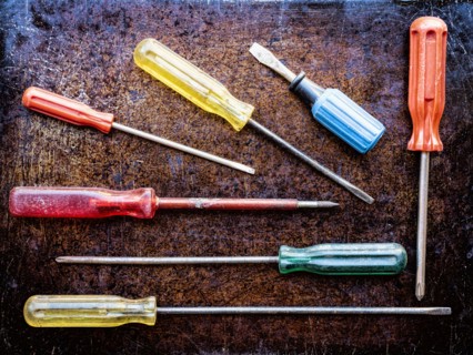 Variety of screwdrivers