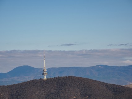 Telstra tower in the Black Mountains, Canberra