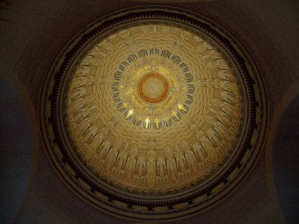 Low angle view of the Australian War Memorial in Canberra, Australia