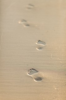 Footprints in sand