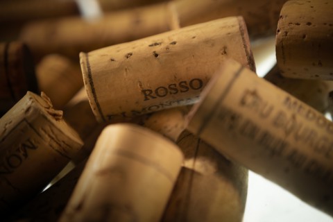 Collection of wine corks