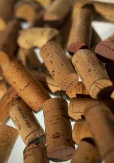 Collection of wine corks