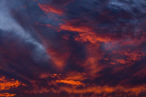 Clouds in sky at sunset