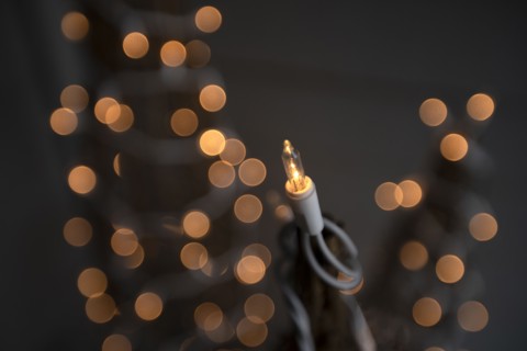 Close up of Christmas light