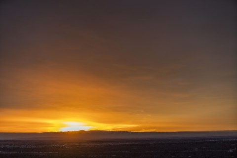 Clouds in sky at sunset
