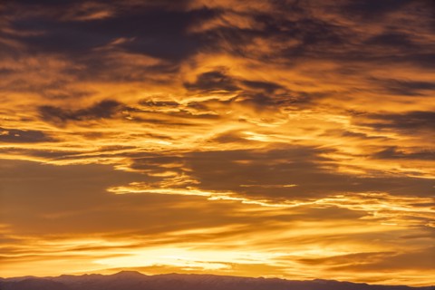 Clouds in sky at sunset