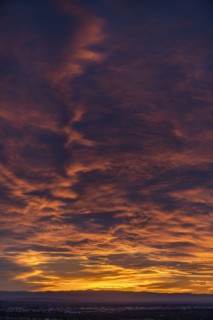 Clouds in sky at sunset
