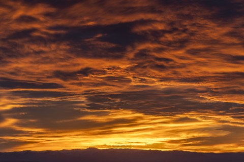 Clouds in sky at sunset