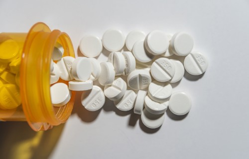 Knocked over bottle of pills