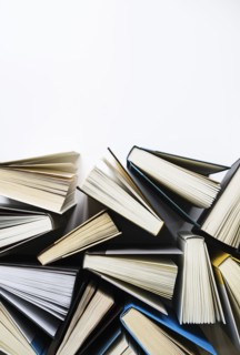 Books viewed from directly above