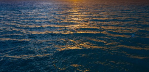 Seascape at sunset