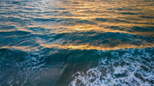 Seascape at sunset