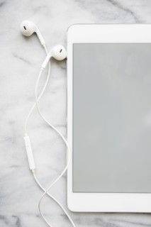 Earphones and digital tablet