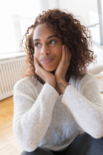 Woman looking away