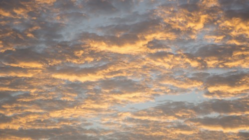 Clouds in sky at sunset