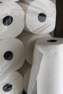 Package of paper towel rolls