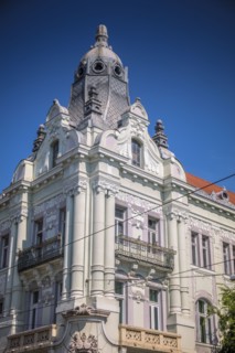 Hungary, Csongrad, Szeged, Townhouse in old town