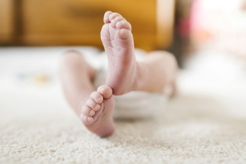 Feet of baby boy (2-5 months)