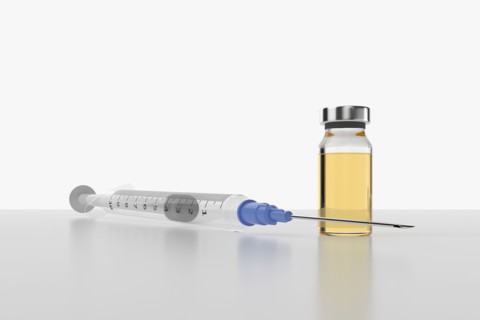 Studio shot of Corona virus vaccine
