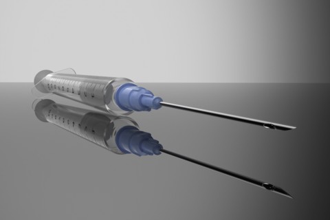 Studio shot of Corona virus vaccine