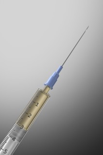 Studio shot of Corona virus vaccine