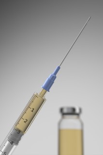 Studio shot of Corona virus vaccine
