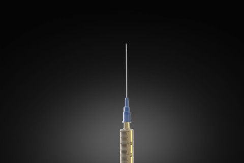 Studio shot of Corona virus vaccine
