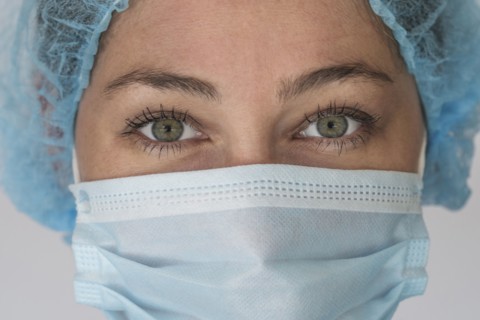 Portrait of nurse in face mask