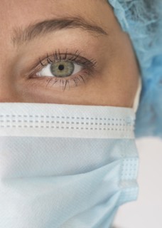 Portrait of nurse in face mask