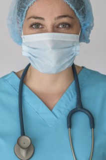Portrait of nurse in face mask