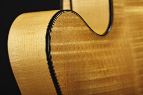 Close up of classical guitar