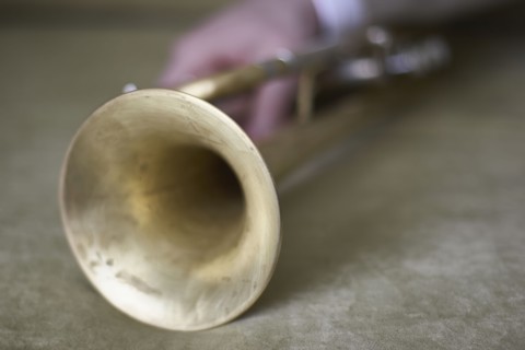 Close up of trumpet