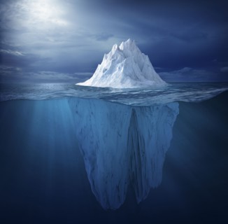 Iceberg in ocean