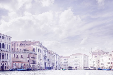 Italy, Venice, Buildings along Grand Canal