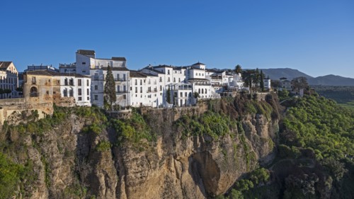 Spain, Ronda, Old town on cliff
