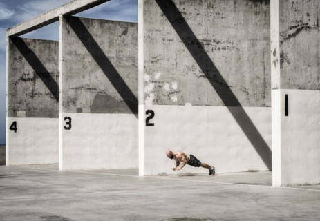 Man doing push-ups