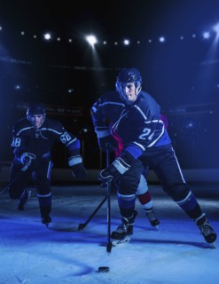 Hockey players on ice