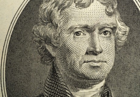 Close up of US two dollar bill