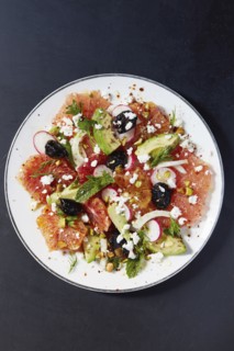 Healthy salad on plate