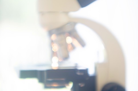 Microscope in laboratory