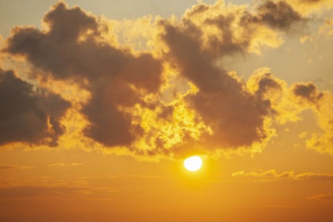 Sunset sky with clouds