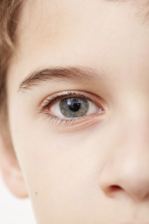 Close up of face of boy