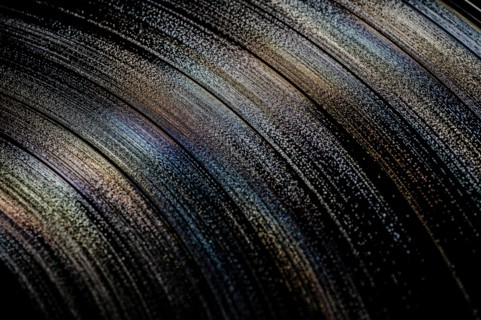 Close-up of vintage record