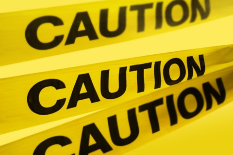 Yellow caution tape
