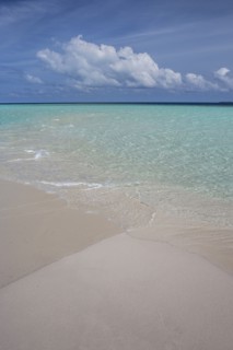 Maldives, Beach and turquoise Indian ocean