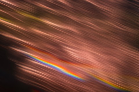 Abstract blurred orange lights